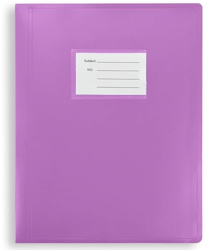 Arpan A4 Display Book Folder Flexible Cover Portfolio - 104 Pockets 208/Sides - Purple