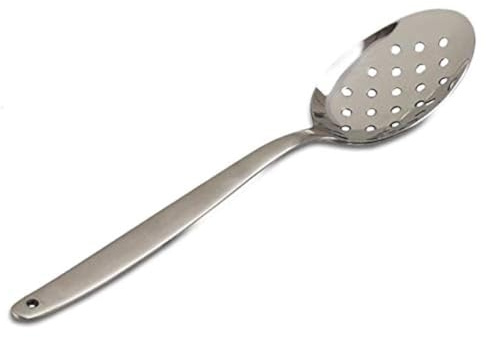 JB Prince Gray Kunz Perforated Spoon - Small