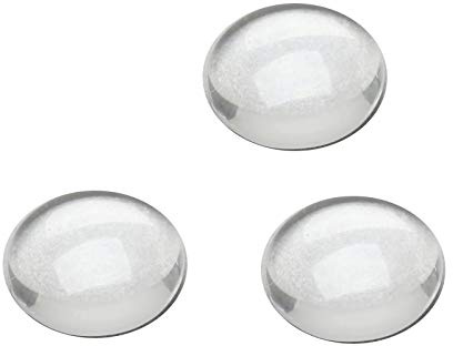Dophee 200Pcs Crystal Clear Runde Cabochon Flat Back Glaskuppel Tile Schmuckherstellung 8mm