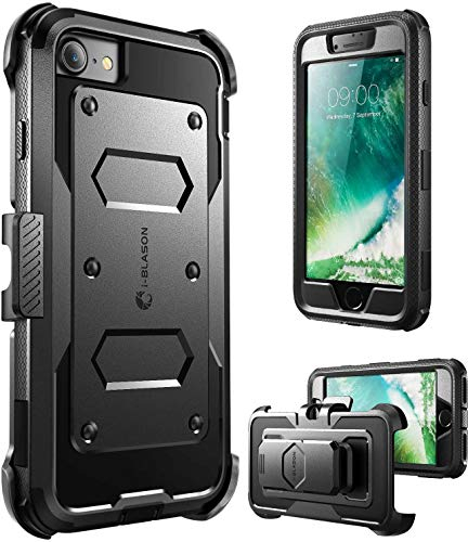 i-Blason iPhone SE 2020 Case / iPhone 8 Case / iPhone 7 Case (4.7 inch), [Armorbox] Full-body built in [Screen Protector] [Full body] [Heavy Duty Protection ] Shock Reduction / Bumper Case (Black)