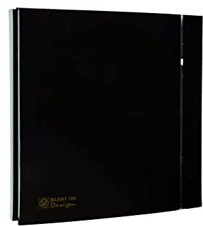 S & P Silent-100 Design - Extracteur de salle de bain silent-100 cz design-4c noir