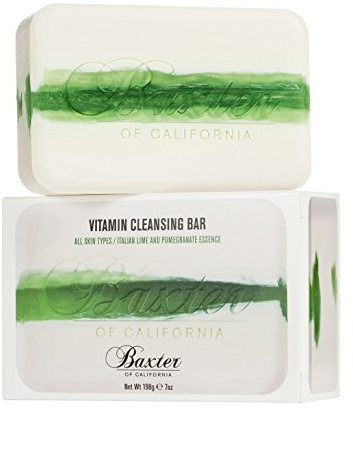 Baxter of California Vitamin Cleansing Bar, Limone & Granatapfel, 198 g | Gesichts- & Körperseife mit Vitamin E, D, A, Aloe Vera und Algenextrakt, fruchtiger Duft, schäumt intensiv