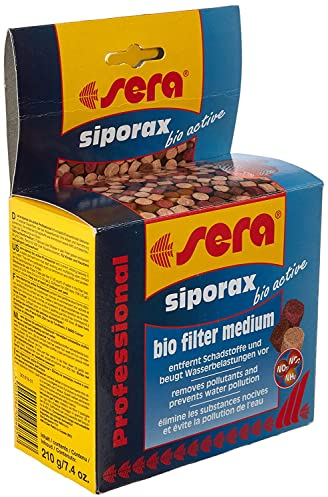 sera siporax bio active 210g (für 400l) die neue Art der Wasseraufbereitung, reduziert schon nach 24h Ammonium, Nitrit, Nitrat und ist ein selbst reinigendes Hochleistungsfiltermedium in Tabellenform