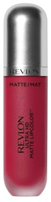 Revlon Ultra HD Matte Lipcolor, Velvety Lightweight Matte Liquid Lipstick In Pink, Obsession (605)
