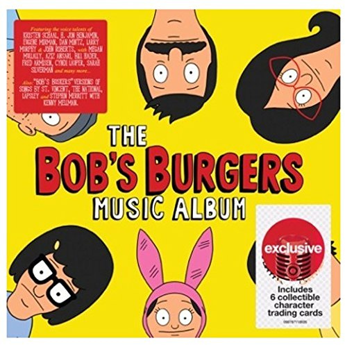 The Bobs Burgers Music Album 2cd set with 6 collectible character trading cards