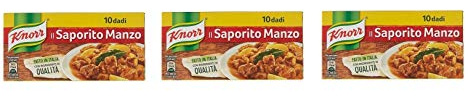 3x knorr dado saporito manzo brodo leckeres Rindfleisch Suppenwürfel Brühe 10 pz