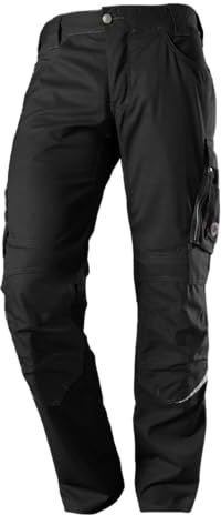 BP 1998-570-0032 Arbeitshose mit Kniepolstertaschen - Schlanke Silhouette - Elastischer Rückengurt - 65% Polyester, 35% Cotton - Kurze Passform - Größe: 48l - Farbe: schwarz