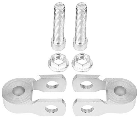 stoßdämpfer erhöhung,stoßdämpfer verlängerung,Motorrad Stoßdämpfer Riser, 2 Stück Universal Motorrad Stoßdämpfer Riser Höhe Verlängerung 3cm Erhöhung Pad Ersatz für Chassis Silber (Keine Schraube)