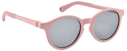 BÉABA, Lunettes de soleil pour Enfants 4-6 ans, Protection 100% UV - CAT 3, Protection Latérale, Confort Optimal, Branches ajustables 360°, Misty rose
