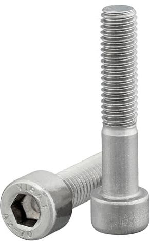 DSM – Zylinderschrauben M8 x 45 mm DIN 912 – Innensechskant ISK – 10 Stück | Edelstahl A2 rostfreie Schrauben – Teilgewinde [TrueSpec Präzision] Zylinderkopfschrauben Inbusschrauben