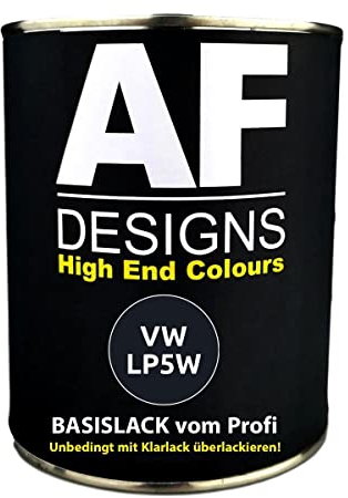 Alex Flittner Designs 250ML Autolack für VW LP5W Tempest Blue Metallic Basislack spritzfertig