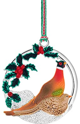 Newbridge Silverware Pheasants Christmas Tree Ornament
