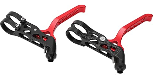 Kadimendium Fahrrad-Bremshebel, Fahrradbremse, leicht, stabil, 22,2 mm Öffnung, Aluminiumlegierung für Brompton 3sixty Mountainbike (rot)