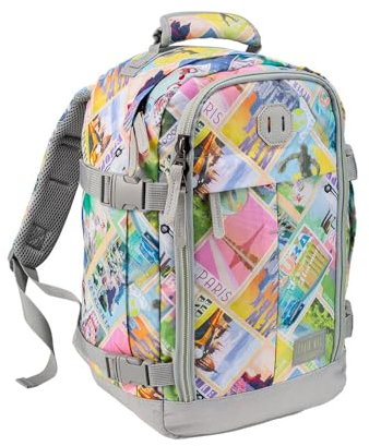 Cabin Max Handgepäck Rucksack 40x20x25 für Ryanair Reiserucksack für Flugzeug Unter Sitzplatz - Travel Backpack Tasche für Herren Damen - Seitliche Kompression - Recyceltes Polyester- 20L Metz