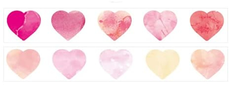 KEOJI 100 Stück/Rolle, Blumen, Blütenblatt, Herz, Washi-Klebeband, Aufkleber, Klebeband, Handwerk, dekorative Abziehbilder für DIY Scrapbook-2-A