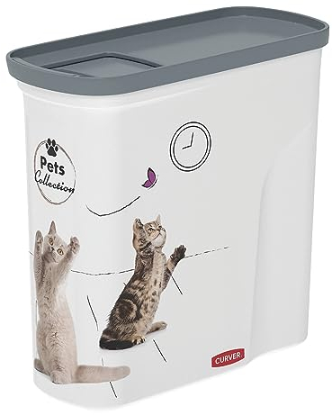 CURVER PetLife 2L Pet Food Storage Container Dog Cat Food Box with Lid