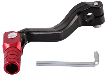 GOOFIT Nero e Rosso Lega di Alluminio Shifter Lever Shifter Pedal Pieghevole Cambio Leve Sostituzione per Cb250 Motocross Bike ATV Dirt PitBike