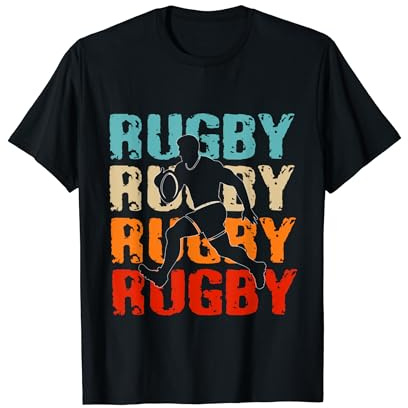 Vintage Rugby Herren Shirt Rugby Liebhaber für Jungen, Kinder und Mädchen T-Shirt