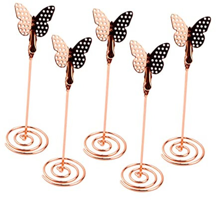MAGICLULU 12stücke Metall Foto Clips Roségold Tischkartenhalter Menü Clips Für Hochzeiten Und Feiern Vielseitige Desktop