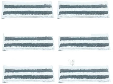 Parti in tessuto for scopa a vapore, compatibili con Karcher Easyfix, SC2 SC3 SC4 SC5 Accessori for aspirapolvere portatile Stracci in microfibra for scopa a vapore (Color : 6pcs)