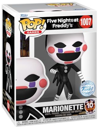 Funko Pop! Games Five Nights at Freddy's Marionette Vinyl Figur, 11,6 cm, 10 Years Anniversary Edition