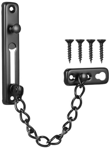 Gatuida Door Chain Lock: Stainless Steel Chain Lock for Inside Door Latch Chain Door Lock with Spring Anti-Theft Snap Lock Security Chain Lock for Front Door of Home Office Hotel
