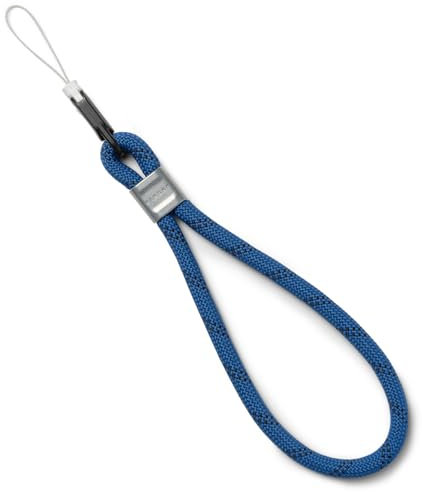 Ringke Rope Hand Strap Dragonne Polyester Sangle de Téléphone Portable Résistant et Ajustable Multi-Usage Cordon Wrist Strap One-Touch Buckle Accessoires - Blue