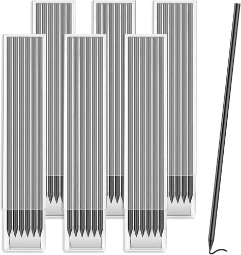 36 Pcs Black Pencil Lead Refills - Durable Tracer Pencil Replacements for Carpentry, Masonry, Metalworking & Refillable Marking Tools