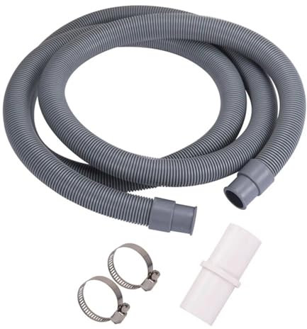 Drain Hose,Extension Pipe, Washing Machine Hose Universal Washing Machine Dishwasher Drain Waste Hose Extension Pipe Connector Clamps Kit U-Shaped Drain Pipe Holder