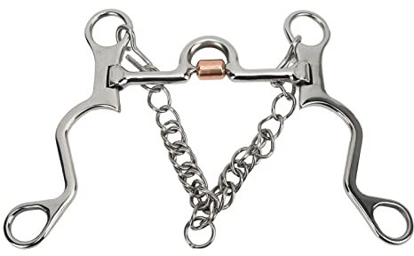 Fydun Pelham-Gebiss, Starke, Feine Verarbeitung, Weniger Stahl-Gebiss für Reiten, Reitleistung, 120 Mm, für Familien (120MM)