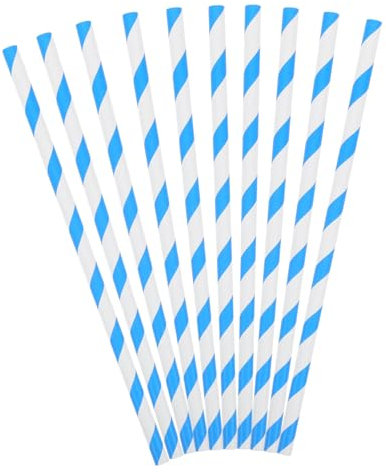 VICASKY 50pcs Heavy Duty Cotton Candy Paper Sticks Commercial Cotton Candy Machine Supplies Bulk Cotton Candy Accessories for Events and Parties Blue