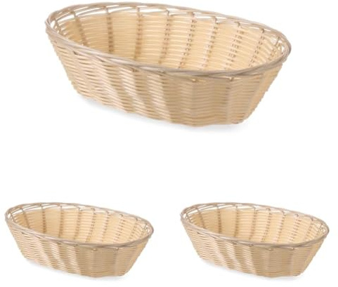 HENDI 426500 Corbeille à pain - ovale (Lot de 3)