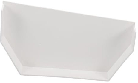 VILLCASE Tappo Terminale per Grondaia in Pvc Bianco Design a Doppia Chiusura per Drenaggio Efficiente e Installazione Facile