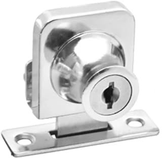 Serrure de porte battante simple et double for vitrine en verre, avec clés, sans perçage, for porte coulissante en verre(Single-same key)