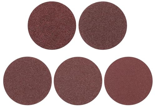 sourcing map 30Pcs 200mm Sanding Disc Hook & Loop Sandpaper Aluminum Oxide | 40/60/80/120/180 Grit Random Orbital Sander Pads for Woodworking Automotive Metal Polishing Red