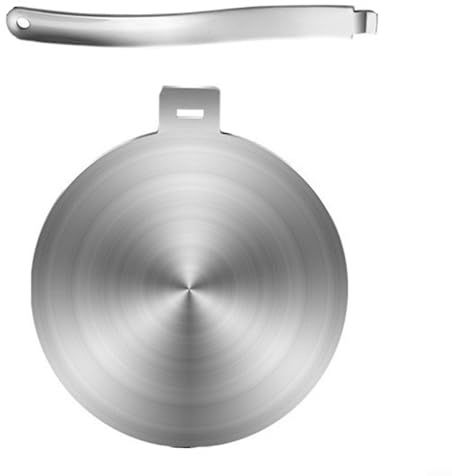 Lawnoval Stainless Steel Heat Diffuser Plate Temperature Control Converter For Induction Cooktop Gas Electric Ceramic Hob Simmer Ring With Multiple Size Options For Professional Cooking(20cm)