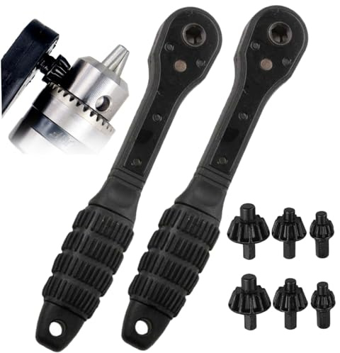 2 set di chiavi a cricchetto 2 in 1 per mandrino a doppia testa, con testa da 10/13/16 mm, per trapani elettrici e utensili elettrici, chiave a cricchetto elettrica
