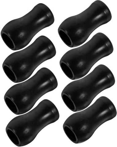 IMIKEYA 8 pièces Embouts de Cordons pour Stores à Cordon Boutons de Tirage PVC Noir Accessoires de Stores à Lamelles Compatibles avec Vénitiens et Romains Installation Facile