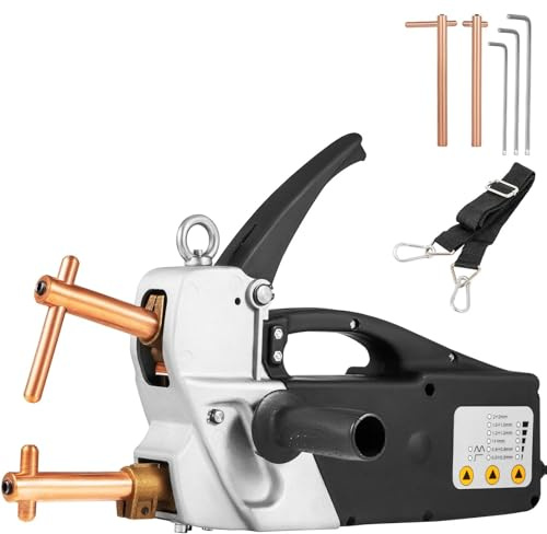 pistola de soldagem de plástico Soldador Por Puntos Eléctrico De Doble Cara, Pistola De Soldadura Portátil De Mano Con Punta De 2,0 + 2,0 Mm, Herramienta De Reparación Chapa Metálica
