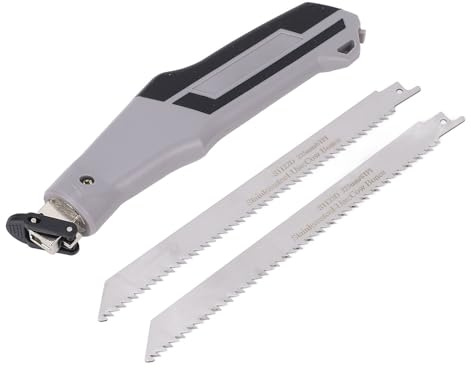 Juego de mini sierras alternantes, hojas de sierra de dientes finos, mango cómodo, poda, corte, yeso, tubo de plástico para carpintería, jardinería