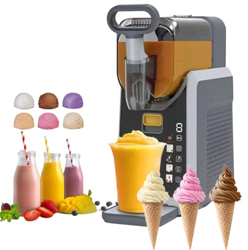 Máquina para hacer granizados, 3 L, sin hielo, con 5 programas preestablecidos y limpieza automática para uso doméstico y comercial