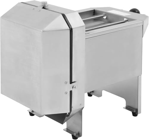 Affettatrice Elettrica Professionale per Banane, 130 Giri/min, Lama in Acciaio Inox per Verdure, Spessore Regolabile per Pomodori, Cipolle, Patate, Cavoli - Macchina Efficiente per La