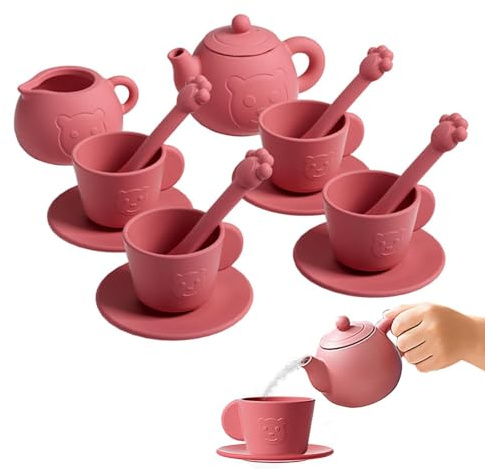 Juego de té para niña | Juego de imitación - Juego de infantil para cocina - para de cumpleaños y
