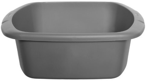 New Kitchen Whitefurze Silver Large Rectangular Washing Up Bowl Plastic Basin 9l