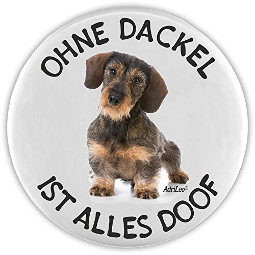 AdriLeo Flaschenöffner Ohne Dackel ist Alles doof! (Rauhaarteckel)