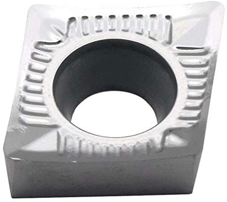 Maifix 10 piezas CCGT09T304-AL ZK01 Puntas de herramientas de corte de cobre y aluminio Soporte de torneado de torno de metal CNC Insertos de carburo cementado de tungsteno indexable sólido