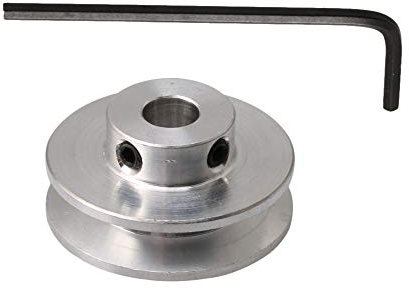 RDEXP Riemenscheibe, V-Form, 31 x 7 mm, für Motorschlitze, 3-5 mm, silberfarben