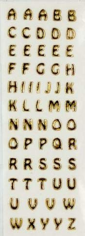 Wiedemann Wachsbuchstaben Set (A-Z Sortiert) Gold 8 mm, zum Verzieren von Kerzen