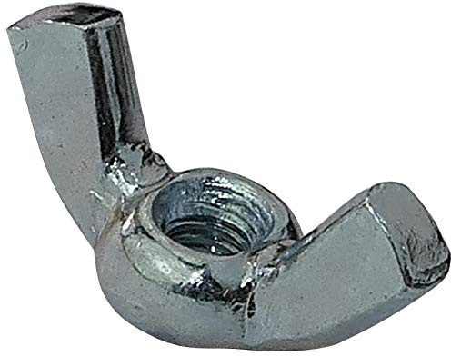 AERZETIX - C45454 - Satz von 50 - Flügelmuttern mit ohren - flügelmutter - muttern - aus verzinktem stahl - gewinde M4 metrisch weiblich - innengewinde - heimwerker - farbe silber