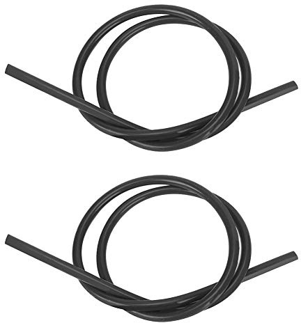 2 pezzi Cavo di accensione per candele, 8MM Cavo Candela Silicone con Nucleo in Carburo(1M)(Nero)
